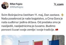Reis Fejzić čestitao Dan bošnjačke zastave